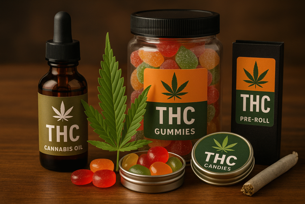 Image of jars and cans with hemp inside