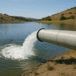 Image of a pipe dumping water into a lake