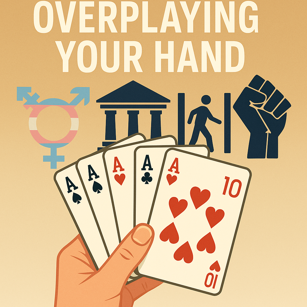 A poker hand with 5 aces, and the 5th ace is both an ace and a 10.